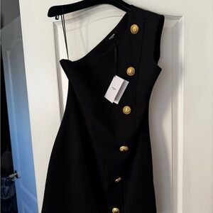Balmain Black Mini Dress - NWT US 8